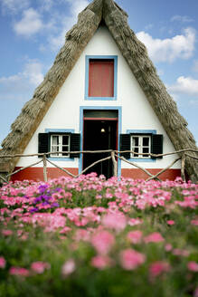 Traditionelles Haus in Santana, Madeira, Portugal, Atlantik, Europa - RHPLF20463