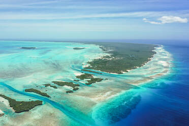 Luftaufnahme des Aldabra-Atolls, Seychellen. - AAEF11378