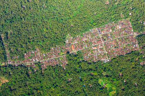 Aerial View Of Manggis Village In East Of Bali, Indonesia - AAEF11457