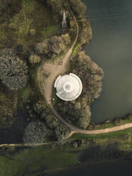 Aerial view of Testwood Lakes, Plumbing station, Totton, Southampton, Hampshire, United Kingdom. - AAEF11844