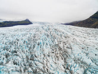 Luftaufnahme des Fjallsjokull, Gletscherzunge des Vatnajokull-Gletschers, Island - AAEF12436