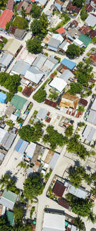 Aerial view of the local island, Vashafaru, Maldives. - AAEF12689