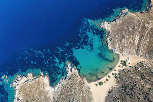 Psili Ammos Beach, Patmos, Greek Islands, Greece, Europe - RHPLF20521