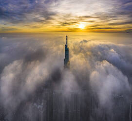 Clouds in the city, Ho Chi Minh City, Vietnam, Indochina, Southeast Asia, Asia - RHPLF20792