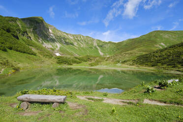 Scenic view of Schlappoldsee lake - WIF04423