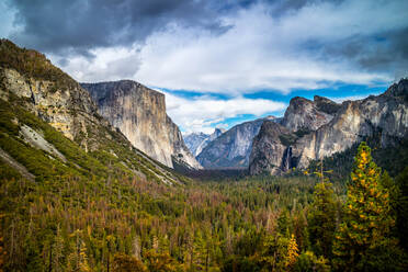 Die Bergkämme des Yosemite im Yosemite-Nationalpark, Kalifornien - CAVF94728