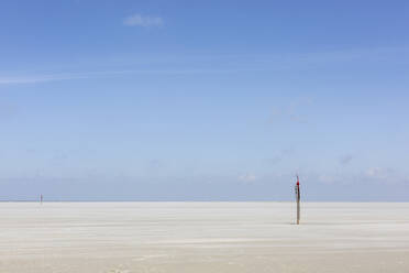 Summer sky over vast empty beach - ASCF01599