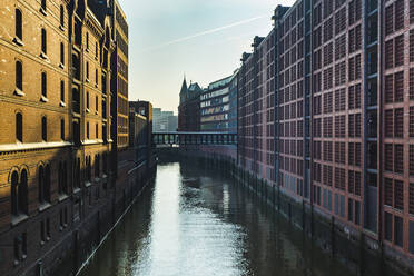 Deutschland, Hamburg, Brooksfleet-Kanal in der historischen Speicherstadt - IHF00505