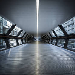 UK, London, Canary Wharf, Empty crossrail tunnel - ISF25276