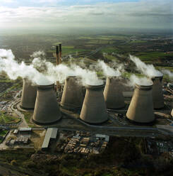 UK, North Yorkshire, Aerial view ofÊDraxÊPower Station - ISF25318