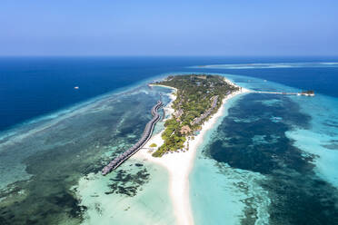 Scenic view of Kuredu island at Maldives - AMF09287