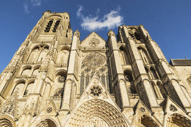 France, Cher, Bourges, Facade of Bourges Cathedral - GWF07208