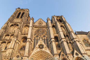 France, Cher, Bourges, Facade of Bourges Cathedral - GWF07216