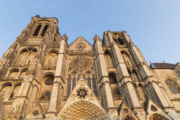 Frankreich, Cher, Bourges, Fassade der Kathedrale von Bourges - GWF07216