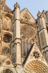 France, Cher, Bourges, Facade of Bourges Cathedral - GWF07217