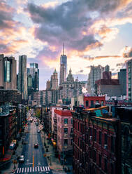 Stadt Skyline Straße Gebäude New York usa - CAVF94951