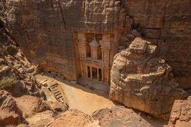 Khazne al-Firaun-Muasoleum in der Felsenstadt Petra, Jordanien - FPF00238