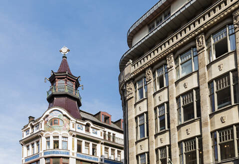 Deutschland, Sachsen, Leipzig, Einkaufszentrum Specks Hof mit Café Riquethaus im Hintergrund - GWF07240