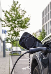 Electrical outlet of car charging at electric vehicle charging station - MAMF01966