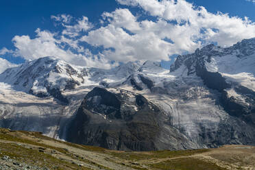 Scenic view of Gorner Glacier in Pennine Alps - RUNF04679