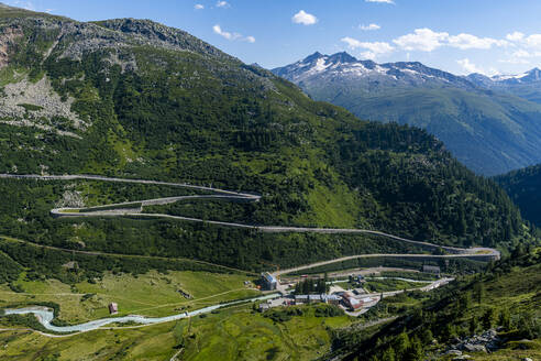 Furkapass, Obergorns, Wallis, Schweiz, Europa - RHPLF20847