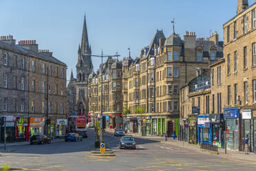 Ansicht von Lauriston Place, Edinburgh, Lothian, Schottland, Vereinigtes Königreich, Europa - RHPLF21058