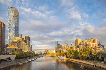 Australien, Melbourne, Victoria, Yarra River Kanal in Southbank - FOF12318