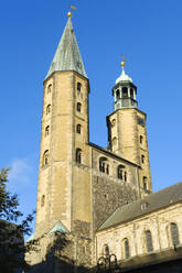 Deutschland, Niedersachsen, Goslar, Außenseite der mittelalterlichen Marktkirche - WIF04471