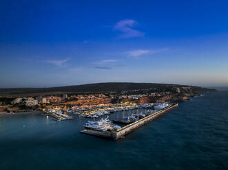 Boats moored at Port Adriano, Santa Ponca, Mallorca, Balearic Islands, Spain - AMF09368