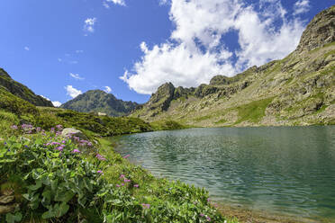 Lac Autier lake by Valley of Wonders at Mercantour National Park, France - ANSF00147
