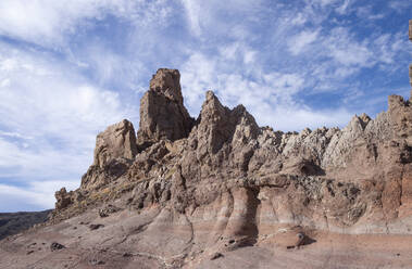 Spain, Tenerife, Rock formations Roques de Garcia in Teide National Park - HLF01269