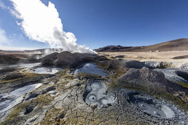 Geysire bei Banos Termales im Nationalen Reservat der Andenfauna Eduardo Avaroa, Departement Potosi, Bolivien, Südamerika - RHPLF21233