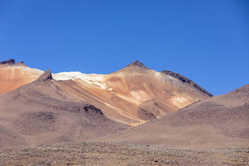 Das Hochplateau in der Nähe des Nationalen Reservats der Andenfauna Eduardo Avaroa, Departement Potosi, Bolivien, Südamerika - RHPLF21238