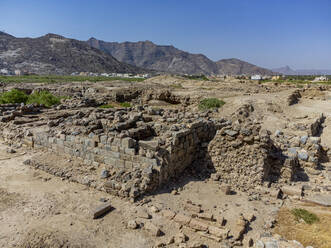 Luftaufnahme der archäologischen Stätte Al Ukhdud, Najran, Königreich Saudi-Arabien, Naher Osten - RHPLF21313