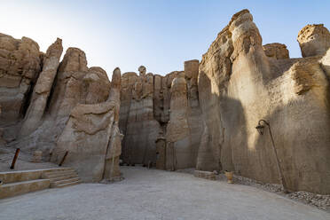 Eingang zum Berg Al Qarah, Oase Al Ahsa (Al Hasa), UNESCO-Welterbestätte, Hofuf, Königreich Saudi-Arabien, Naher Osten - RHPLF21341