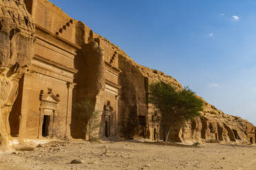 Felsengrab, Madain Saleh (Hegra) (Al Hijr), UNESCO-Welterbestätte, Al Ula, Königreich Saudi-Arabien, Naher Osten - RHPLF21455