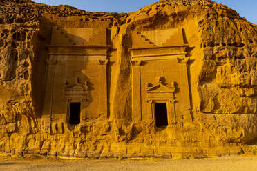Felsengrab, Madain Saleh (Hegra) (Al Hijr), UNESCO-Welterbestätte, Al Ula, Königreich Saudi-Arabien, Naher Osten - RHPLF21458