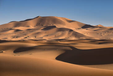 Sand dunes in the Erg Chebbi Desert Dunes, Western Sahara, Morocco, North Africa, Africa - RHPLF21598