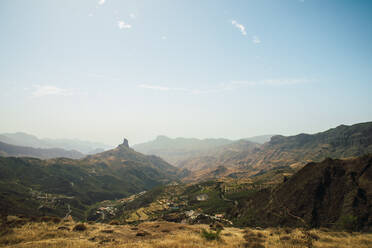 Scenic mountains seen from Mirador de Degollada Becerra, Spain - RSGF00854