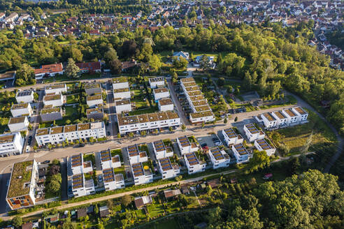 Deutschland, Baden-Württemberg, Esslingen am Neckar, Luftbild des Neubaugebiets Sonnensiedlung Egert - WDF06784