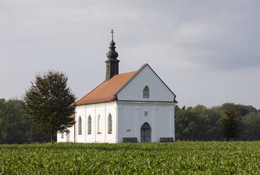 Österreich, Oberösterreich, Reichersberg, Doblkapelle und Umgebung - WWF06110