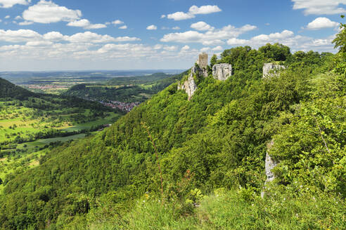 Reussenstein, Burg, Neidlinger Tal, Schwäbische Alb, Baden-Württemberg, Deutschland, Europa - RHPLF21715