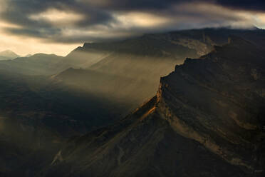 Valley in North Caucasus at dusk - KNTF06636