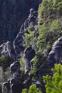 Bastei-Felsformation im Elbsandsteingebirge - JTF01987