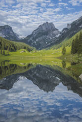 Lake and mountains in Samtisersee, Switzerland - TETF00071