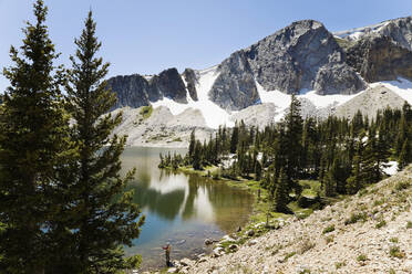 Der Marie-See in der Snowy Range von Wyoming, Wyoming, USA - TETF00347