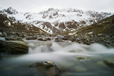 Berg Martial, Gletscherschmelze, Feuerland, Argentinien - TETF00351