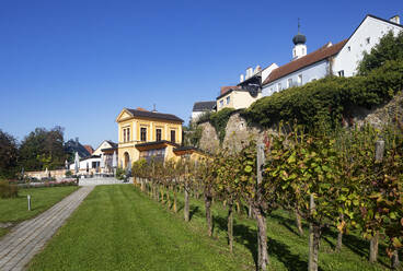 Österreich, Oberösterreich, Scharding, Orangerie im Freien im Herbst - WWF06154