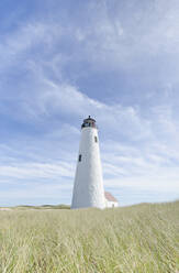USA, Massachusetts, Cape Cod, Nantucket Island, Great Point Light against sky - TETF00436