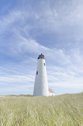 USA, Massachusetts, Cape Cod, Nantucket Island, Great Point Light gegen den Himmel - TETF00436